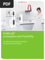 Purelab Innovation and Flexibility: Lab Water Purification Solutions For Your Research Needs