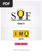 IMO Class 5 2025-26 Set A | PDF
