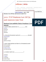 300+ TOP Business Law MCQs