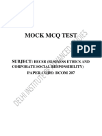 Mock MCQ Test: Subject