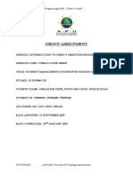Group Assignment: Introduction To Object Oriented Programming (IOOP) - CT044-3-1-IOOP