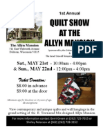 Quilt Show Flyer