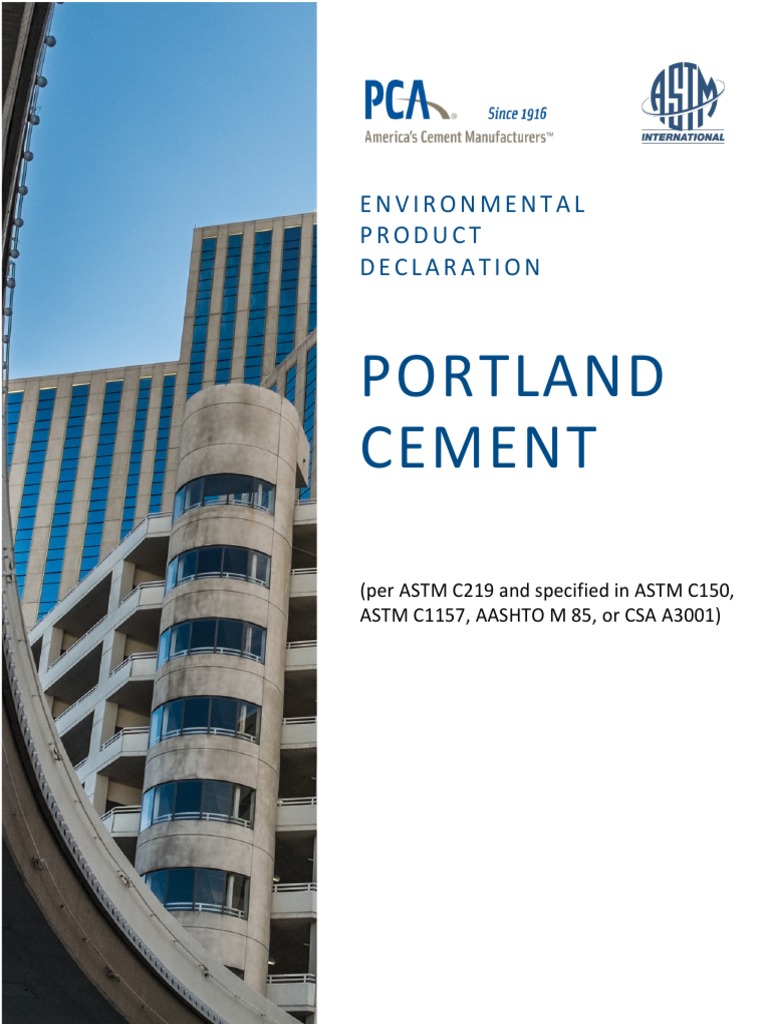 Portland Cement EPD Overview | PDF | Life Cycle Assessment | Cement
