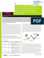 Xos Analisis de Azufre de Ultra Bajo Rango en Petroleo Liquido Por Fluorescencia MWD XRF