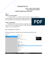 Practical No: 01: Aim: Create Virtual Machine Using Oracle Virtual Box