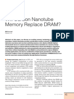 Will Carbon Nanotube Memory Replace DRAM?