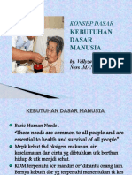 KONSEP DASAR KEBUTUHAN DASAR MANUSIA