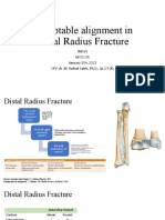 Acceptable Alignment in Distal Radius Fracture