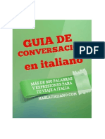 Guia de Conversacion para Tu Viaje A Italia