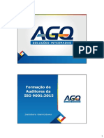 Formação de auditores da ISO 9001-2015 16 h - 2021- online