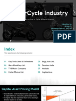 2- Wheeler Automobile Industry India Cost of Capital & Cpital Structure