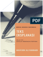 Modul Bahasa Indonesia Teks Eskplanasi