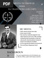 MC Mehta Vs Union of India (Taj Trapezium Case)