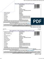 PAN Application Acknowledgement Receipt (Form 49A) : Aadhaar Matched Using Demographic Details - Will Be Linked With Pan