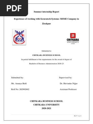Internship report 