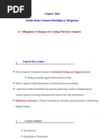 Chapter Three Mobile Radio Channel Modelling & Mitigations: 3.2 Mitigation Techniques For Fading Wireless Channels