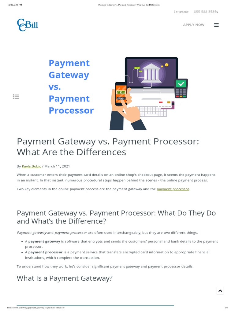 Payment Gateway vs. Processor Explained | PDF | Payments | Financial ...