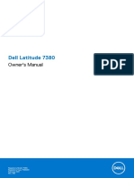 Dell Latitude 7380: Owner's Manual