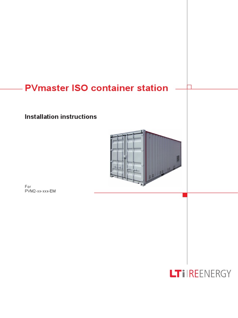 LTI PVmaster ISO Container Station Installation | PDF | Fuse ...