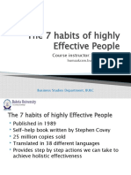 7 Habits of Highly Effective People Course