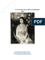 A Brief Biography of The Princess Durru Shahvar of Hyderabad State