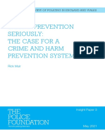 Taking Prevention Seriously: The Case For A Crime and Harm Prevention System