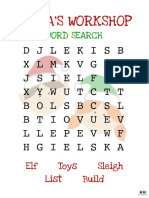 Printable Christmas Word Search Easy 1