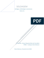 Soldagem: descontinuidades dimensionais e estruturais