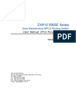 ZXR10 5900E Series (V2.8.23.B2) Easy-Maintenance MPLS Routing Switch User Manual (IPv4 Routing Volume)