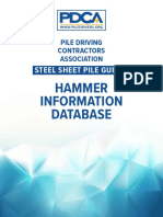 9 2 2020 Sheet Pile Installation Hammer Information Database
