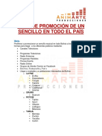 Plan de Promoción de Un Sencillo en Todo El País 3