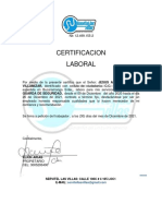 CERTIFICACION LABORAL SERVITEL Caballero