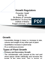 Sadaf Roll No 28 Bs Botany 4th SemesterPlant Growth Regulators - PPTM