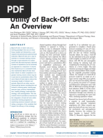 Utility of Back-Off Sets: An Overview: Address Correspondence To Dr. William J. Hanney, William.j.hanney@ucf - Edu