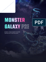 P2E Monster Galaxy: A Block-Chain Based Monster Taming and Training Game