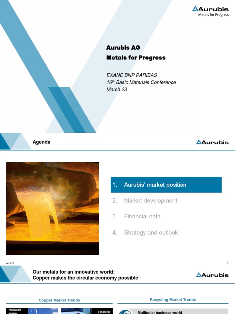 Exane Basic Material Conference | PDF | Scrap | Copper