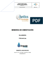 Memoria de Diseño Cimentacion Villanueva