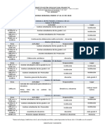 Agenda Semanal Enero 17 Al 21 de 2022