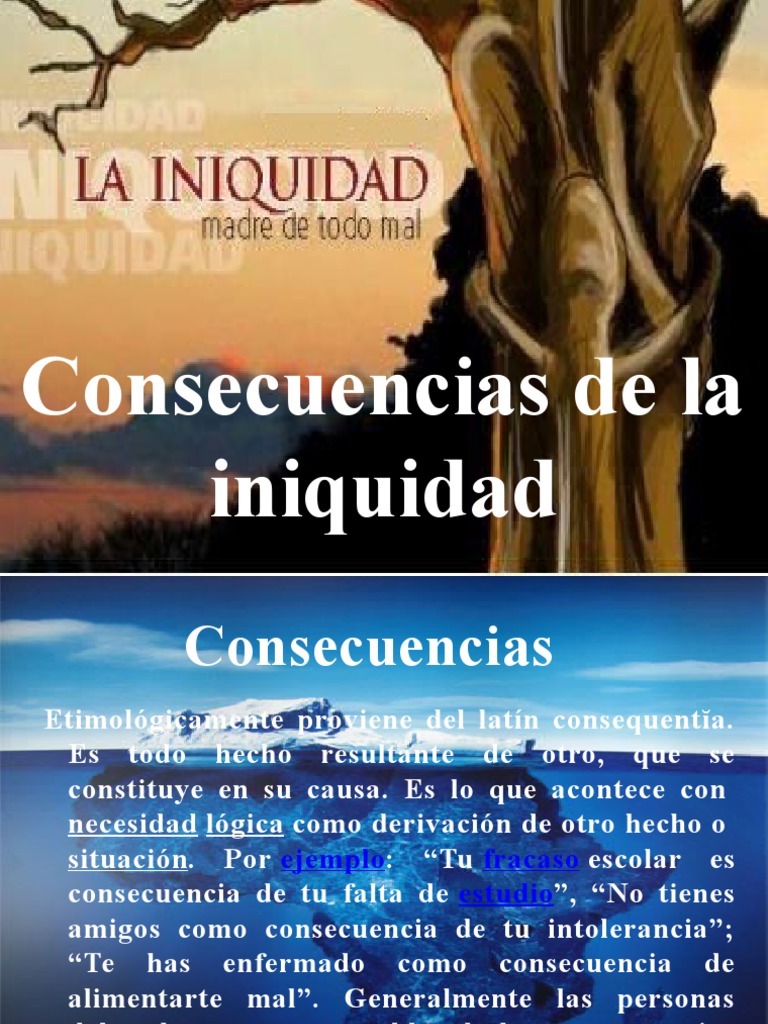 La Iniquidad 2013 (Nuevo) | PDF | Pecado | Mal