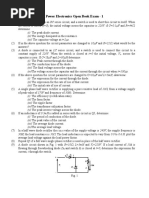 Power Electronics Open Book Exam