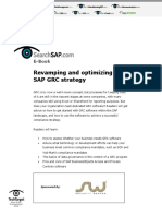 Revamping and Optimizing Your SAP GRC Strategy: E-Book