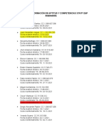 Validación de Información de Aptitud y Competencias Staff e