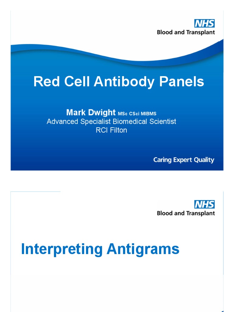Red Cell Antibody Panels PDF Serology Antibody