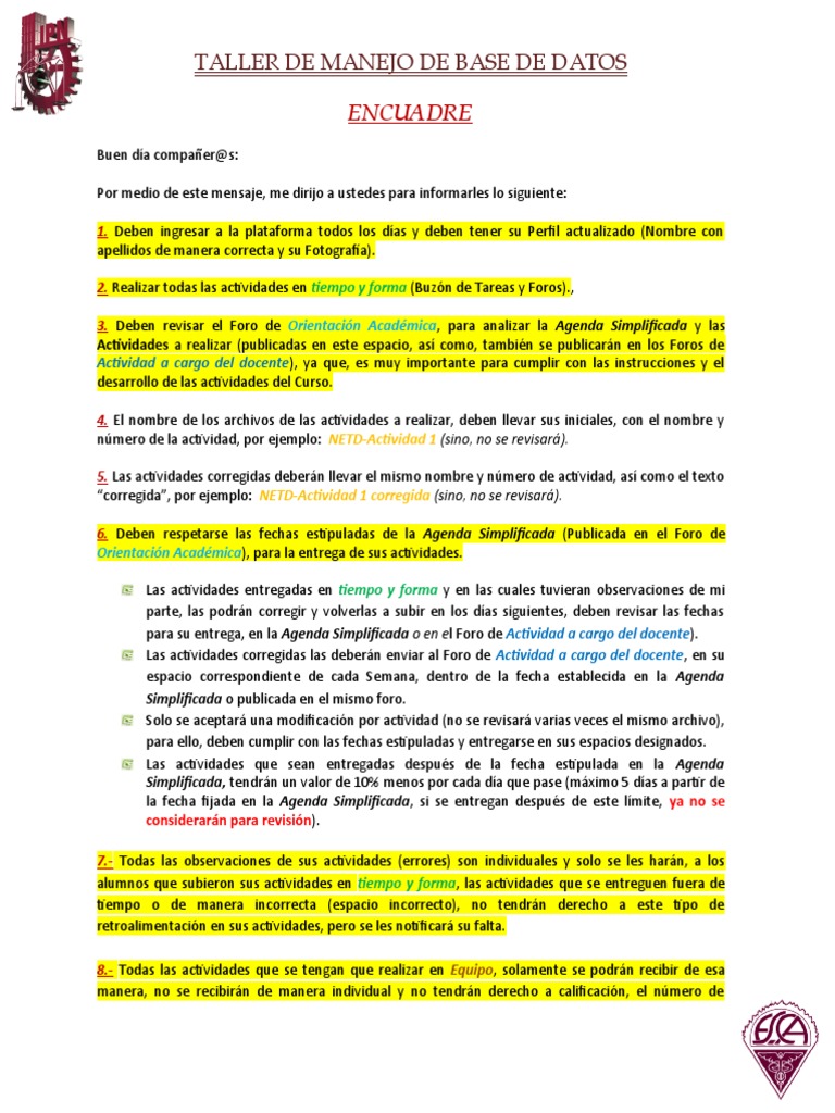 Taller de Manejo de Base de Datos | PDF | Facebook