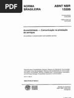 NBR Nº 15.599 - Acessibilidade Na Comunic Serviços