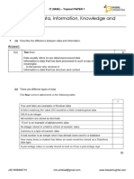 Specimen 2017: Chapter # 1 - Data, Information, Knowledge and Processing