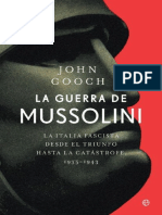 John Gooch - La Guerra de Mussolini