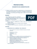 Modelo de Proyecto Final - Administración 2017-2