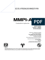 Cuadernillo MMPI A