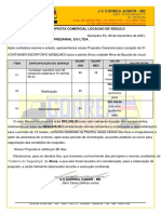 Orçamento de Locação Container Escritorio Exactus